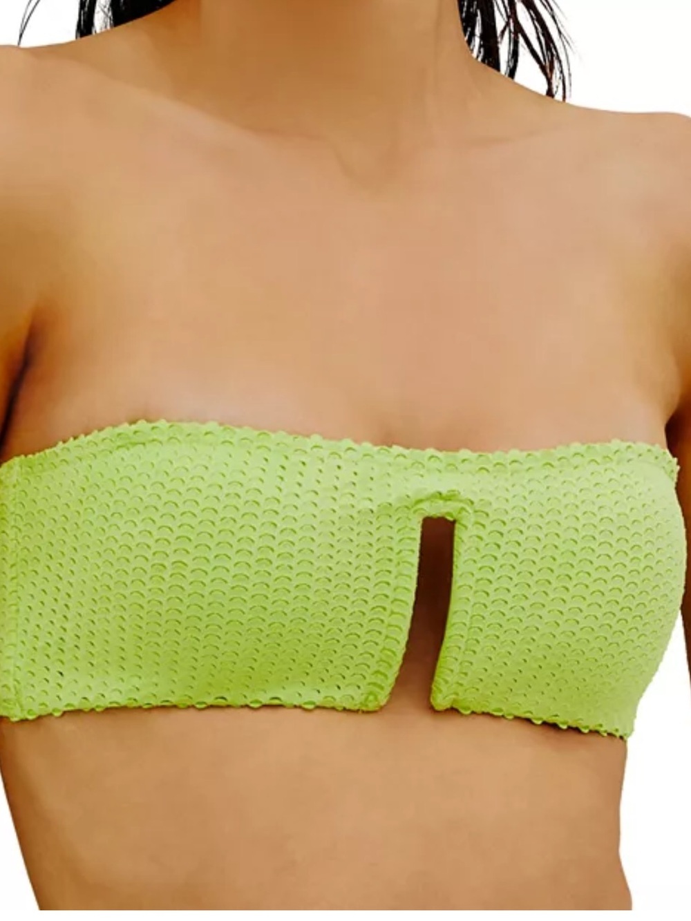 ViX Paula Hermanny
Scales Sandy Bandeau Bikini Top in Lime NWT - Picture 3 of 13